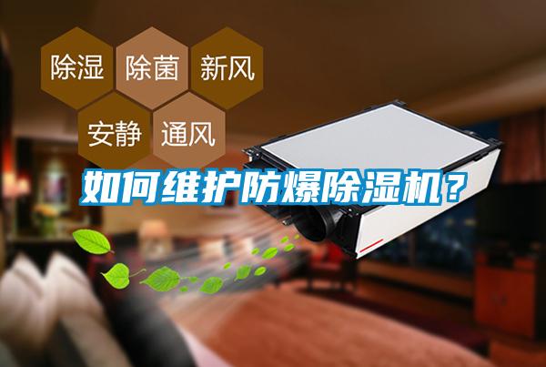 如何維護(hù)防爆除濕機？