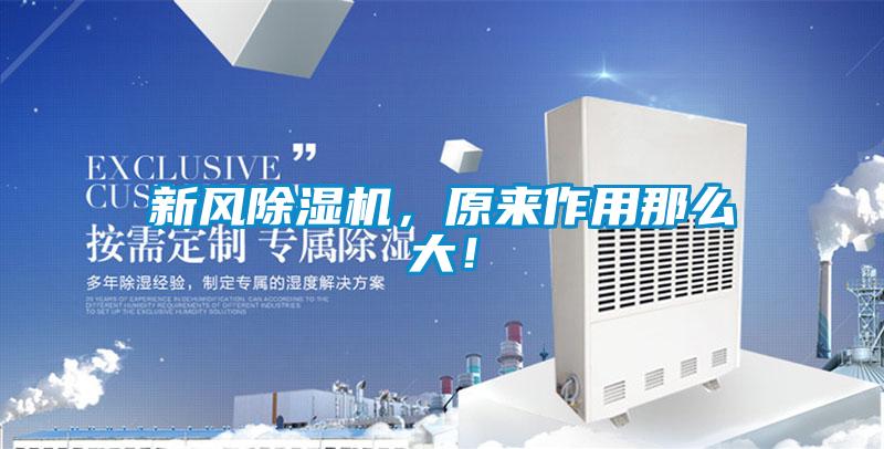 新風(fēng)除濕機(jī)，原來(lái)作用那么大！