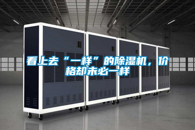 看上去“一樣”的除濕機，價格卻未必一樣