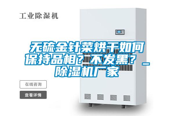無硫金針菜烘干如何保持品相？不發(fā)黑？_除濕機廠家