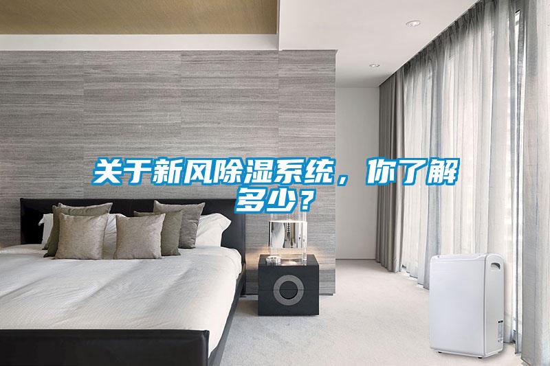 關于新風除濕系統，你了解多少？