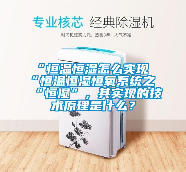 “恒溫恒濕怎么實現“恒溫恒濕恒氧系統之“恒濕”，其實現的技術原理是什么？