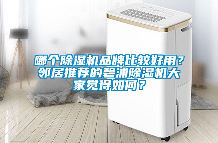 哪個除濕機品牌比較好用？鄰居推薦的碧浦除濕機大家覺得如何？