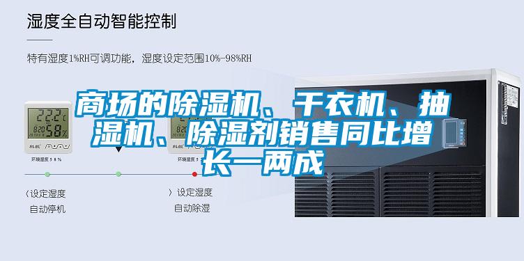商場的除濕機、干衣機、抽濕機、除濕劑銷售同比增長一兩成