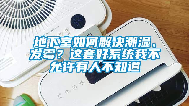 地下室如何解決潮濕、發霉？這套好系統我不允許有人不知道