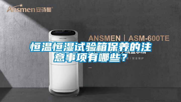 恒溫恒濕試驗箱保養(yǎng)的注意事項有哪些？