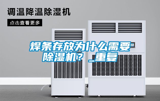 焊條存放為什么需要除濕機？_重復
