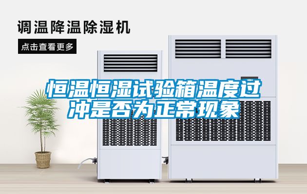 恒溫恒濕試驗箱溫度過沖是否為正?，F象