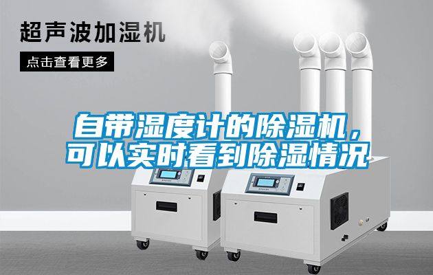 自帶濕度計的除濕機，可以實時看到除濕情況