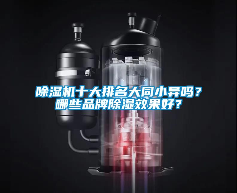 除濕機十大排名大同小異嗎？哪些品牌除濕效果好？
