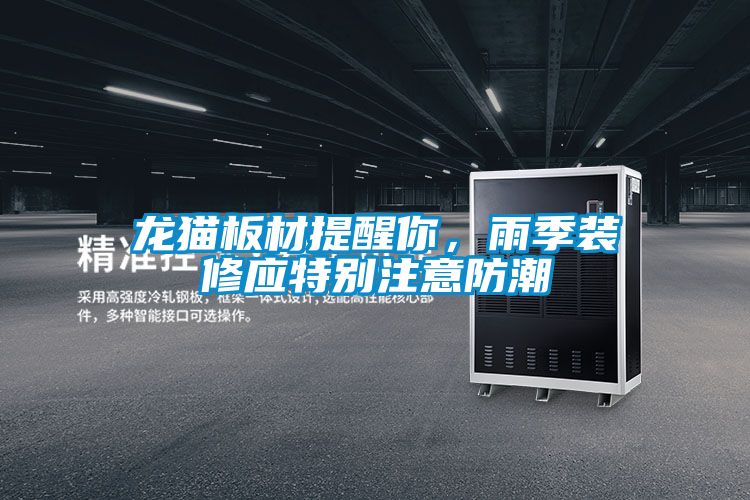 龍貓板材提醒你，雨季裝修應特別注意防潮